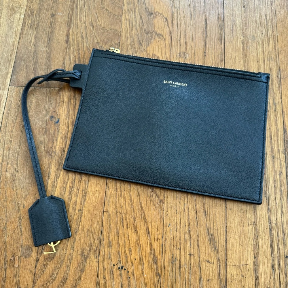 Saint Laurent YSL Black Small Pouch